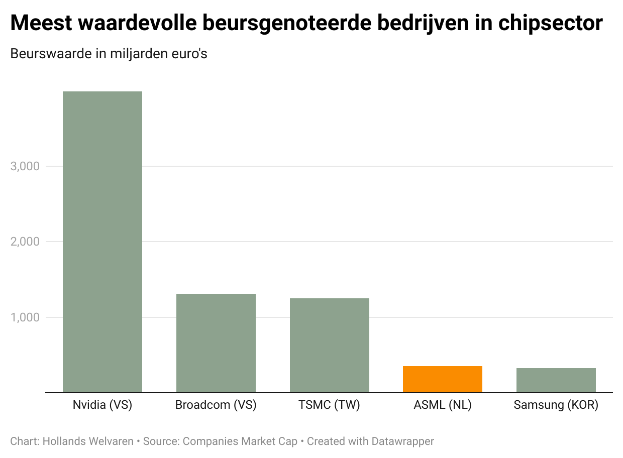 Dit zijn de grootste chipbedrijven van Nederland